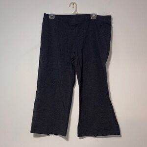 NWT Stonewear dark gray cropped pants with logo sz. L